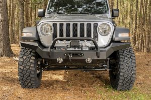 Jeep Gladiator JT Bumper - Front - Rugged Ridge - HD Full Width - Satin Black - `20-`22